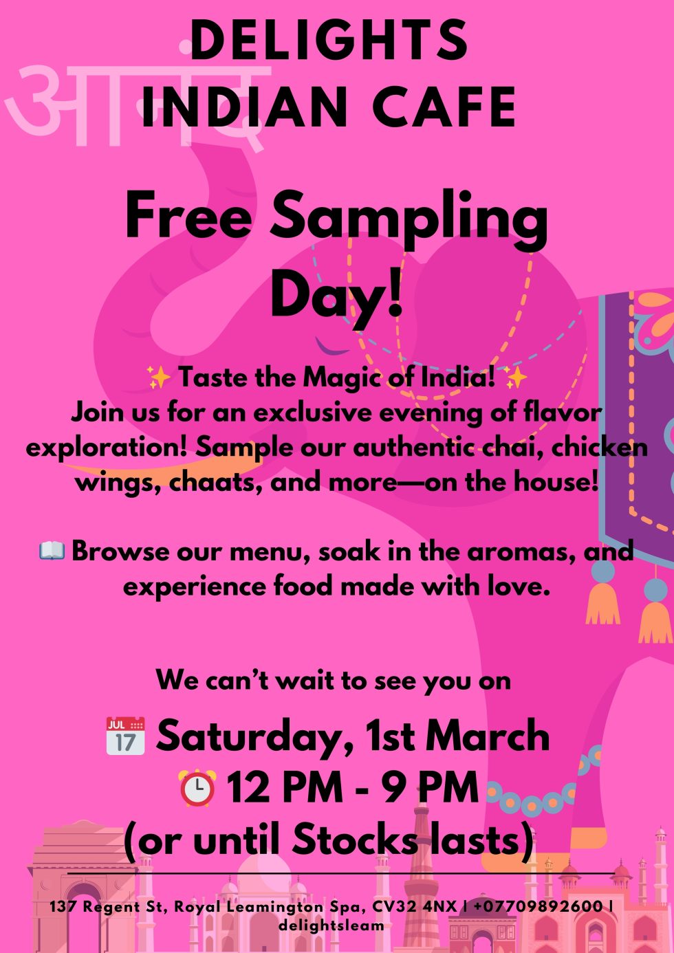 Delights FREE Sample Day - Royal Leamington Spa